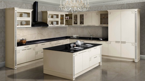 مثال على انحياز الكلنكر فوق سطح العمل لوحدة المطبخ مثال على انحياز الكلنكر فوق سطح العمل لوحدة المطبخ