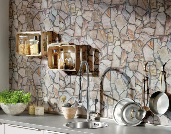 Los papeles pintados de vinilo pueden imitar varios materiales, lo que le permite elegir la textura adecuada para cualquier estilo de decoración de interiores.