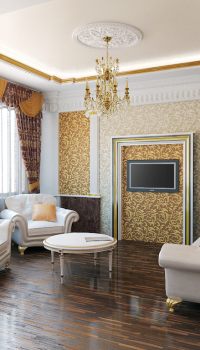 Κλασικό στυλ καταχώρησης σαλόνι Κλασικό στυλ διακόσμησης σαλόνι