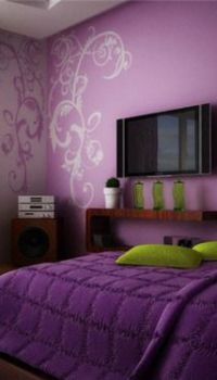 Papier peint de couleur foncée pour la chambre