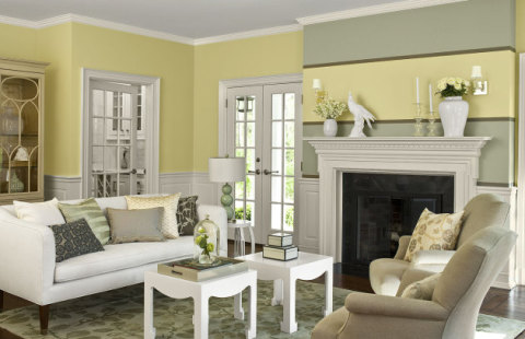 Το χρώμα των τοίχων του καθιστικού