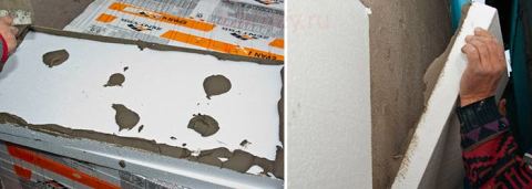 عزل الجدار مع penoplex من الداخل عن طريق اللصق