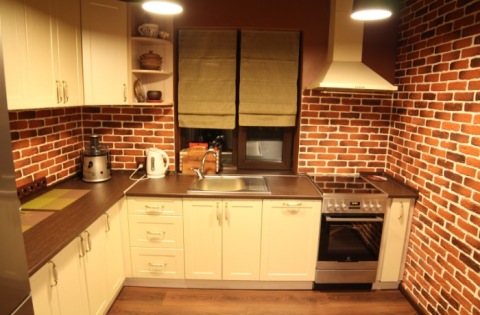 Papel de parede compacto de vinil para cozinha