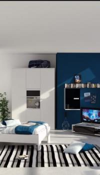 High-tech style in the bedroom