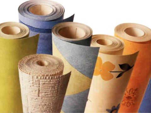 Types of paper wallpaper.