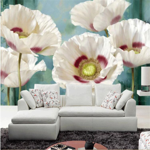 Oturma odası için haşhaş büyük çizim