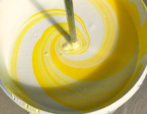 Tingimento de tinta.