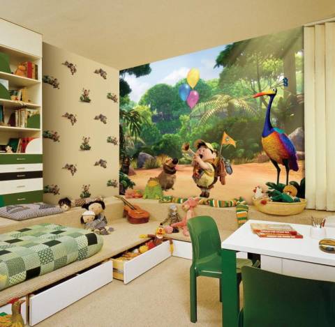 Koreanische Tapete im Schlafzimmer des Kindes