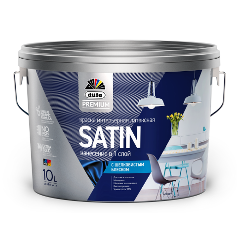 Tinta látex brilhante.