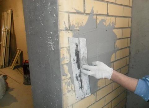 Принципът на полагане на мазилка