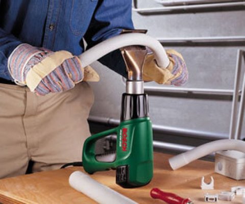 Bend the plastic corner with a hairdryer Bend the plastic corner with a hairdryer