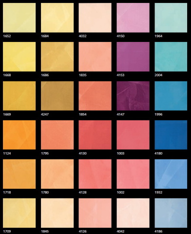 Цветна палитра от бетонна мазилка.