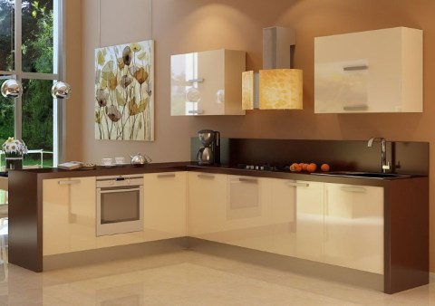 L'aspetto accattivante del colore delle pareti combinato con i mobili