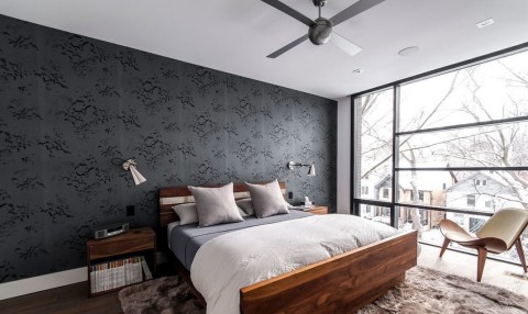 نجعل الجدار المظلل متناقضًا ومشرقًا فيما يتعلق بالغرفة بأكملها