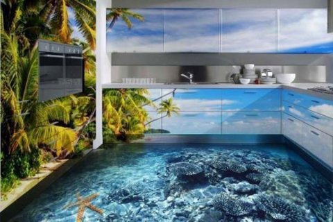 Използвайте реалистично 3D изображение за множество стени.