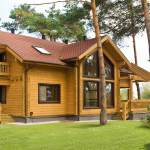 Модерна вила с лепена греда