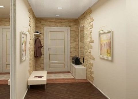 Heller Korridor in zarten Farbtönen in skandinavischer Richtung Heller Korridor in zarten Farbtönen in skandinavischer Richtung