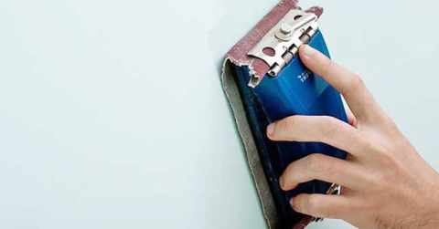 Ausrichtung der Rauheit mit Sandpapier