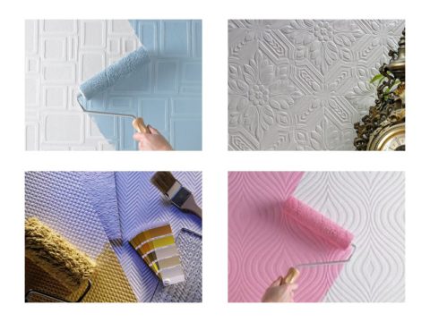 Papiertapeten zum Malen können eine andere Textur haben Papiertapeten zum Malen können eine andere Textur haben