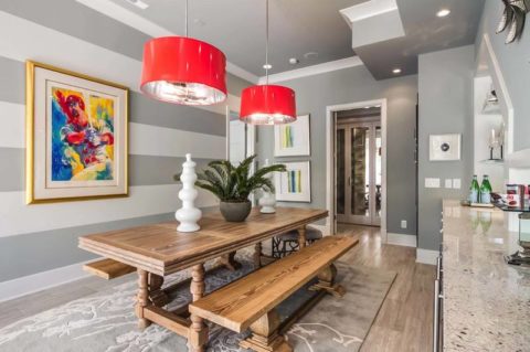 Horizontales Wandmuster Horizontales Wandmuster