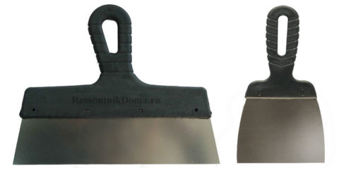 Espátulas planas para drywall