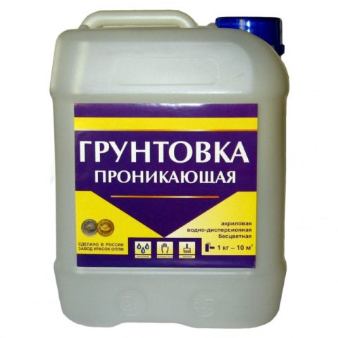 Durchdringende Acrylgrundierung für mineralische Substrate