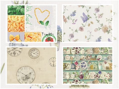 Vielzahl von Papiertapeten Vielzahl von Papiertapeten