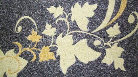 Zeichnung der flüssigen Tapete Zeichnung der flüssigen Tapete