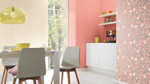 Vinyltapete im Innenraum der Küche Vinyltapete im Innenraum der Küche