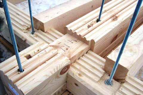 Ahşap duvarlar beton temel üzerinde durmak