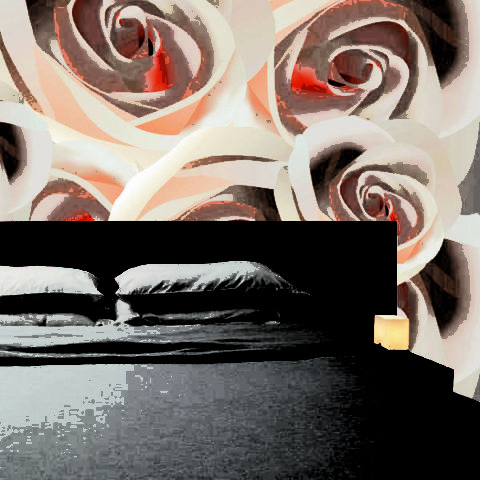 جداريات ثلاثية الأبعاد في غرفة النوم