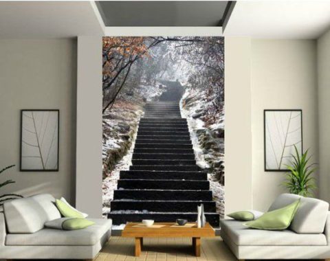 تزيد الخلفية ذات التأثير البصري المساحة بشكل مرئي