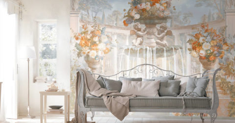 لا يبدو اللون الرمادي باردًا بسبب البقع الدافئة الملونة على خلفية الصورة