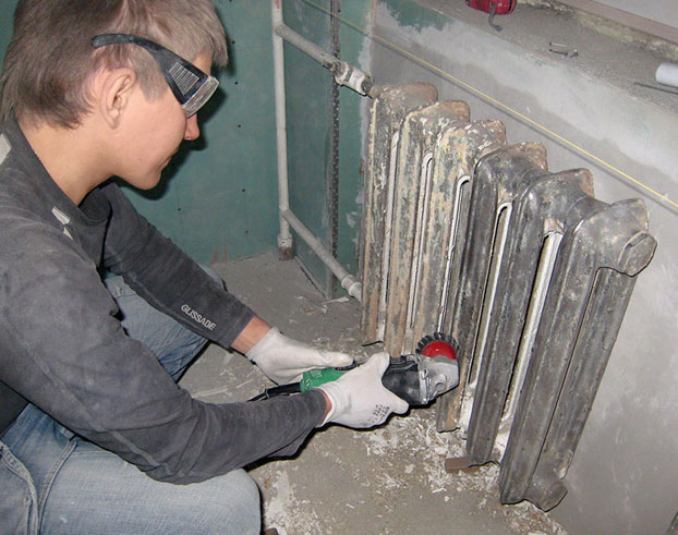 Απογύμνωση παλαιού χρώματος με κορδόνι