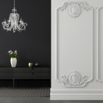 μορφοποίηση στόκων στους εσωτερικούς χώρους φωτογραφιών στους τοίχους